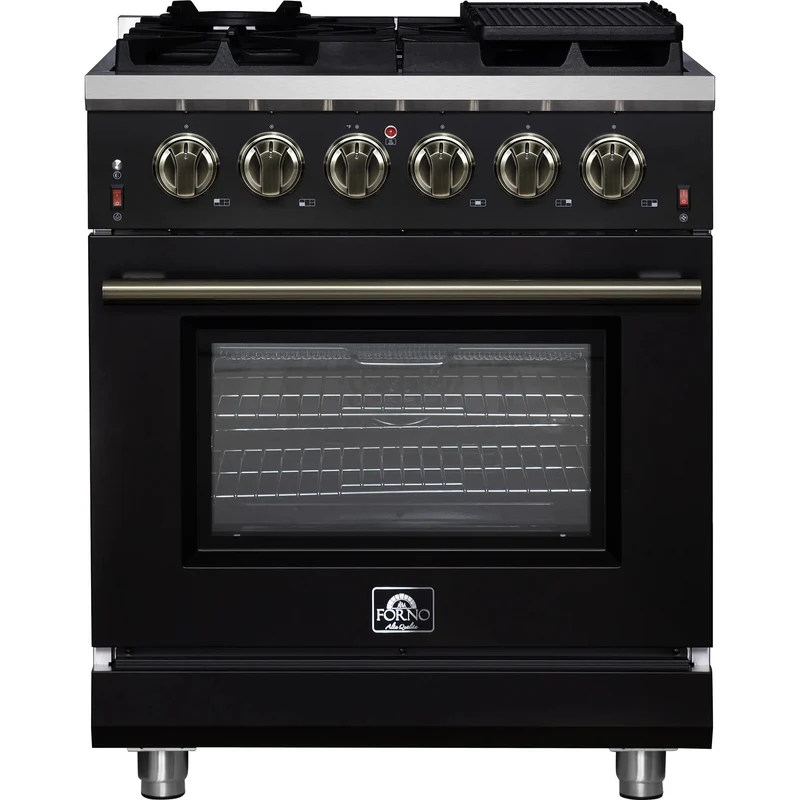 Forno Cuisinière à gaz autoportante Massimo 30 po FFSGS6239-30BLK