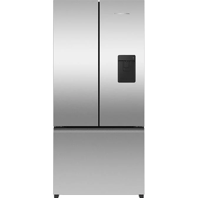 Fisher & Paykel Réfrigérateur trois portes avec porte à deux battants à profondeur de comptoir de 32 pouces, 18 pi. cu. avec technologie ActiveSmart™ Foodcare RF178ANUX1