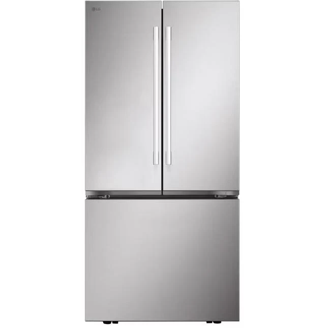 LG Réfrigérateur à portes françaises 3 portes de 25 pi³ avec design de poignée hybride LF25H6200S