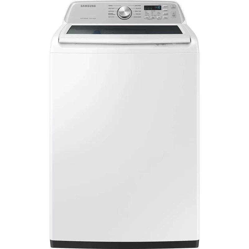 Samsung Laveuse à chargement vertical de 5,3 pi. cu. avec Smart Things Wi-Fi WA46CG3505AWA4