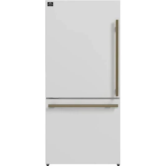 Forno Réfrigérateur à congélateur inférieur à profondeur de comptoir de 31 pouces, 17,2 pi. cu. avec machine à glaçons interne FFFFD1786-31WHT