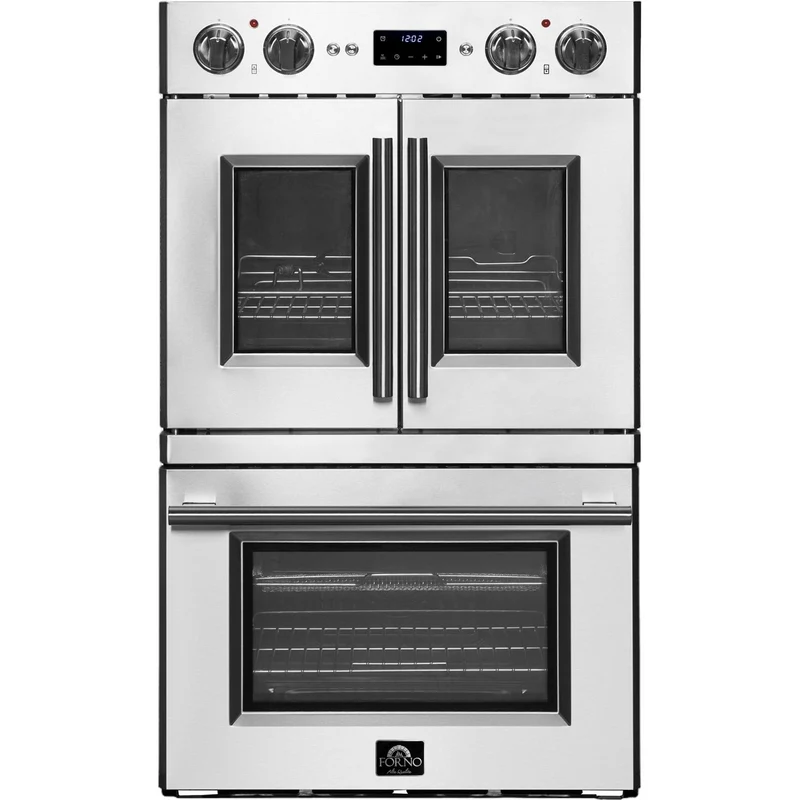Forno Four mural encastrable double de 30 po avec porte française FBOEL1388-30