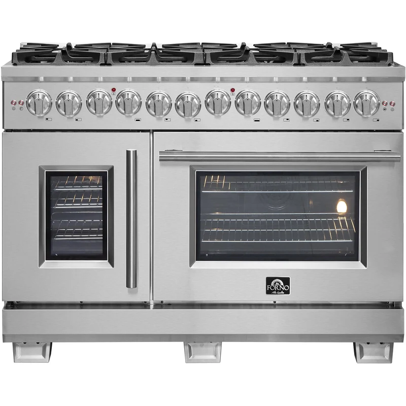 Forno Capriasca Cuisinière autoportante bi-énergie de 30 pouces FFSGS6387-48