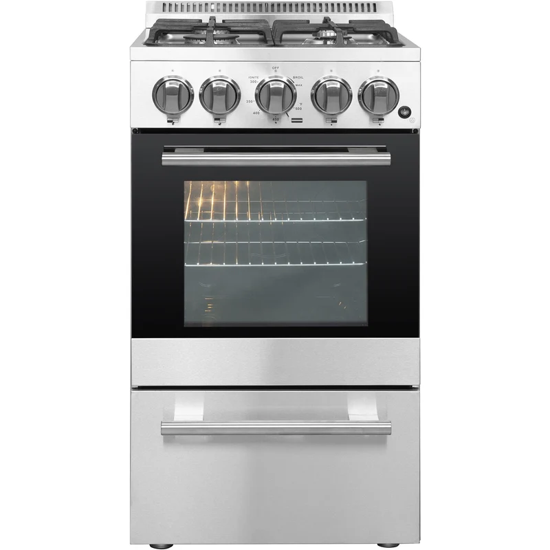 Forno Cuisinière à gaz autoportante Lamazze de 20 po FFSGS6265-20