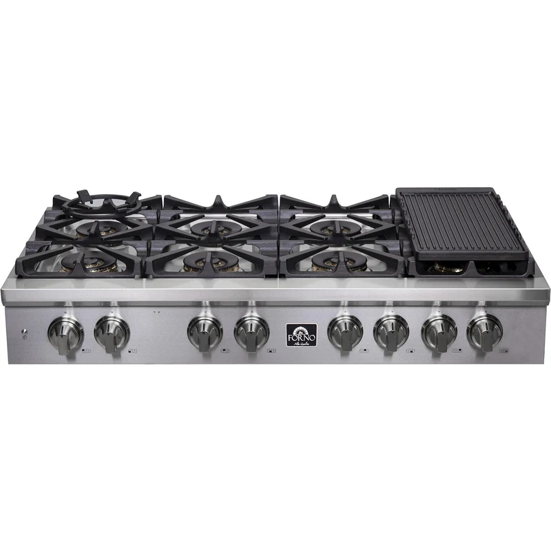 Forno Dessus de cuisinière à gaz de 48 pouces avec 8 brûleurs FCTGS5751-48