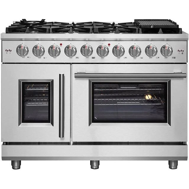 Forno Cuisinière amovible à biénergie de 48 pouces avec technologie convection véritable FFSGS6325-48