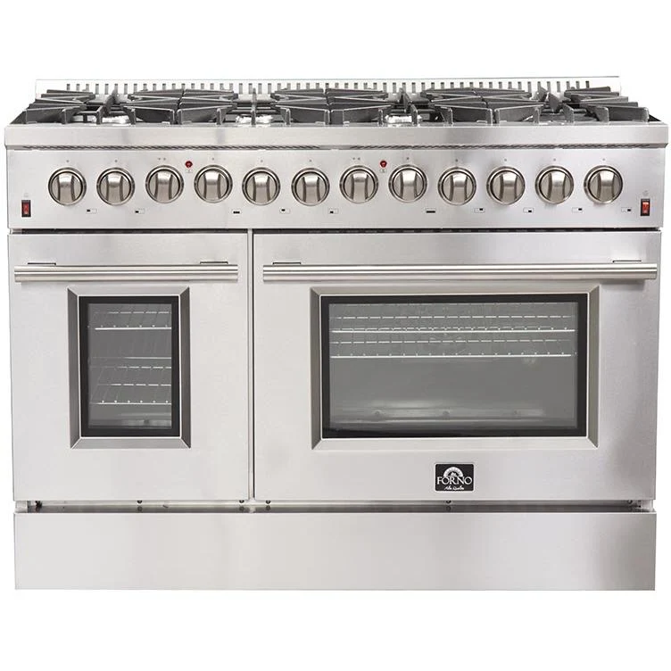 Forno Galiano Alta Qualita cuisinière autoportante bi-énergie de 48 pouces avec technologie convection FFSGS6156-48