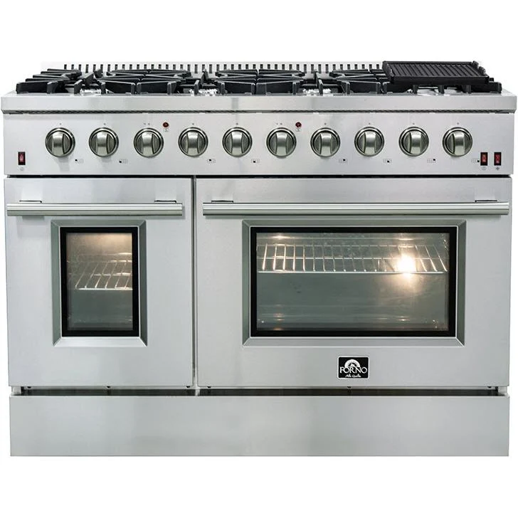 Forno Galiano Alta Qualita cuisinière à gaz autonome de 48 pouces avec technologie convection FFSGS6244-48
