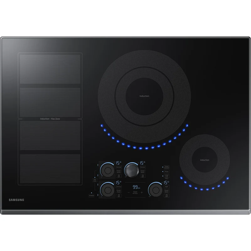 Samsung Table de cuisson encastrée à induction de 30 po. avec Virtual Flame Technology™ NZ30K7880UGBF
