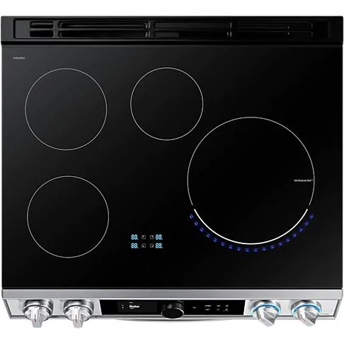 Samsung Cuisinière amovible électrique à induction de 30 po. avec connectivité WI-FI NE63T8911SS/AC