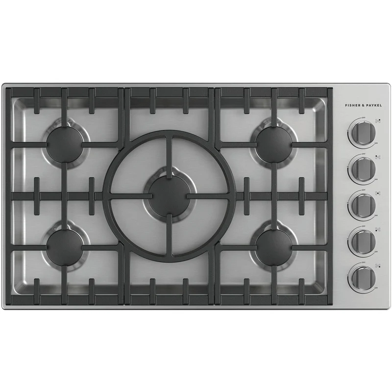 Fisher & Paykel Table de cuisson encastrée à gaz de 36 po. avec 5 brûleurs CDV3-365H-N