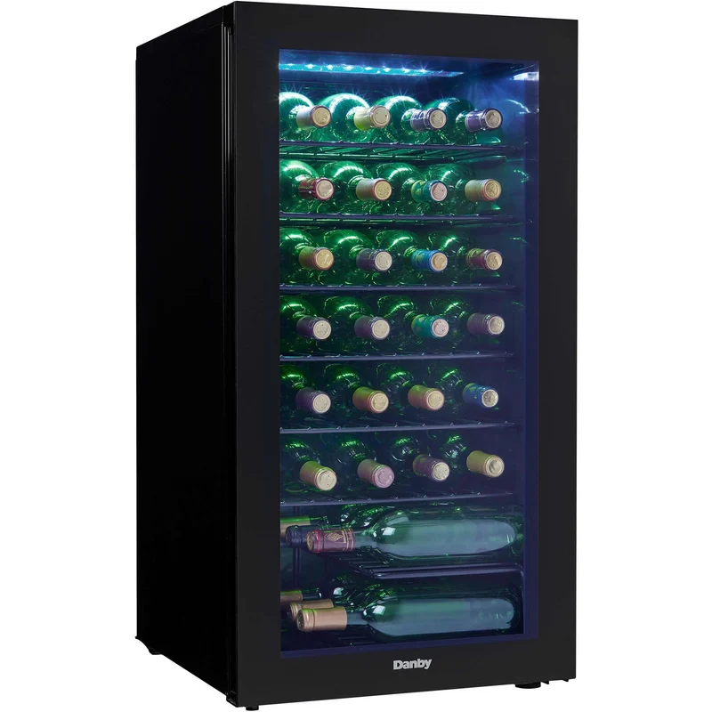 Danby Refroidisseur à vin de 36 bouteilles avec éclairage DEL DWC036A2BDB-6