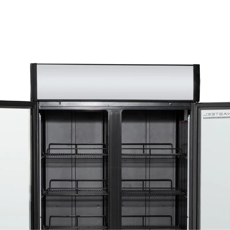 Vitrine à Boissons Réfrigérée - 2 Portes - 736 L avec Canopy