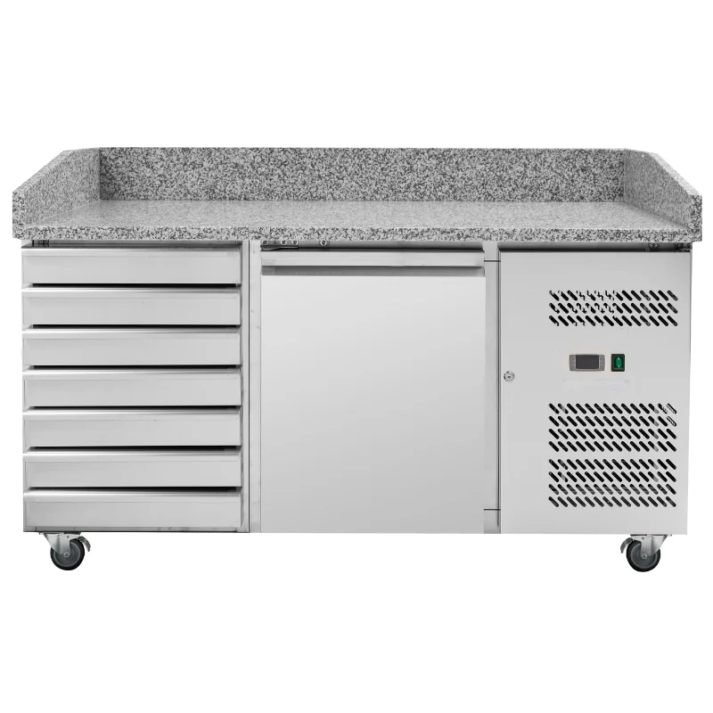 Meuble à Pizza 600x400 - 1 Porte et 7 Tiroirs