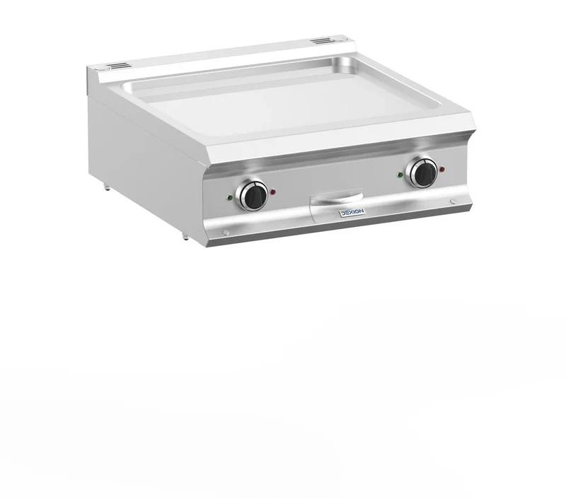 Plancha électrique Dexion Lux 700 - 70/73 - lisse, chromée - modèle de table - 10 kW