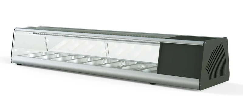 Vitrine à sushi PROFI 8x1/3 GN - vitre angulaire