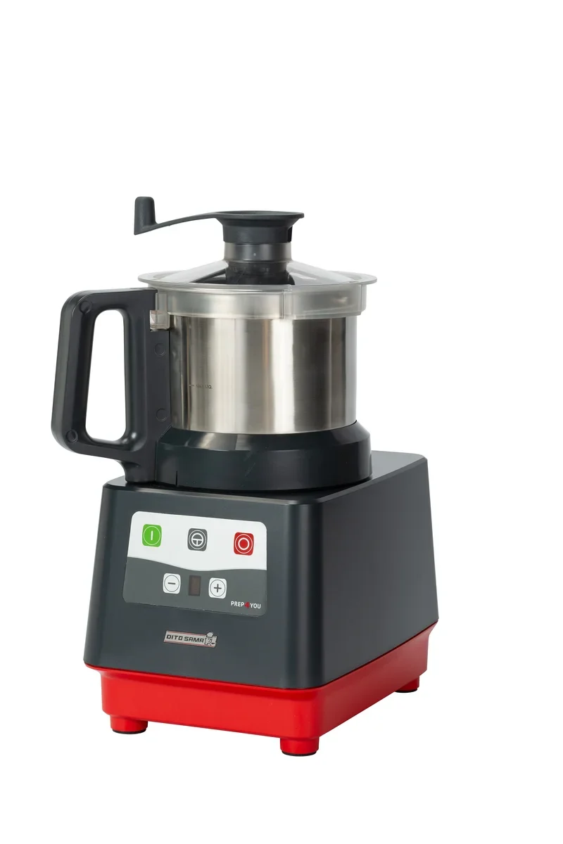 Dito Sama Prep4You cutter 2,6 l - vitesse variable 500 - 3600 tr/min, cuve en acier inoxydable, couteaux micro-dentés