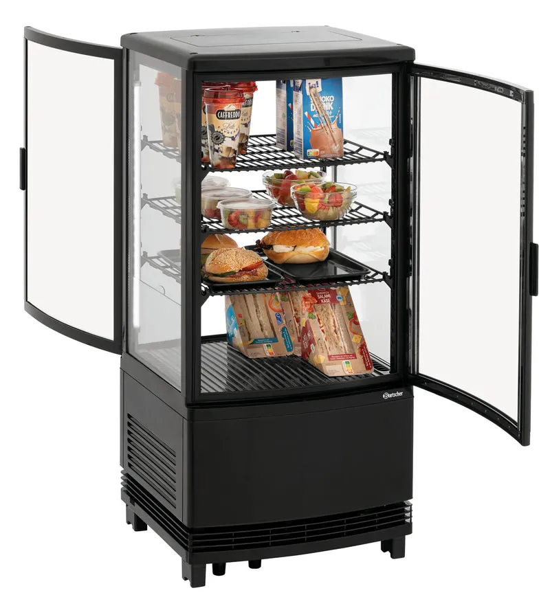 Mini vitrine réfrigérée 75L2T noir