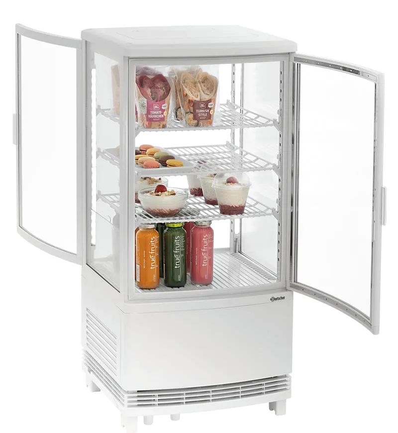 Mini vitrine réfrigérée 75L2T blanc