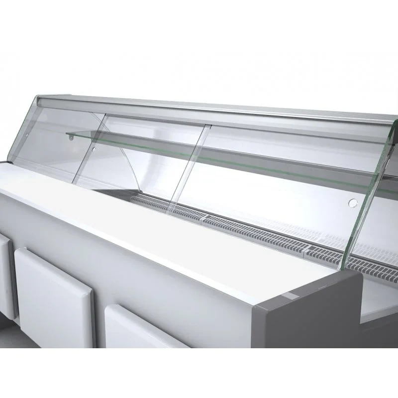 Porte coulissante en plexiglas pour vitrine à gâteaux Profi200