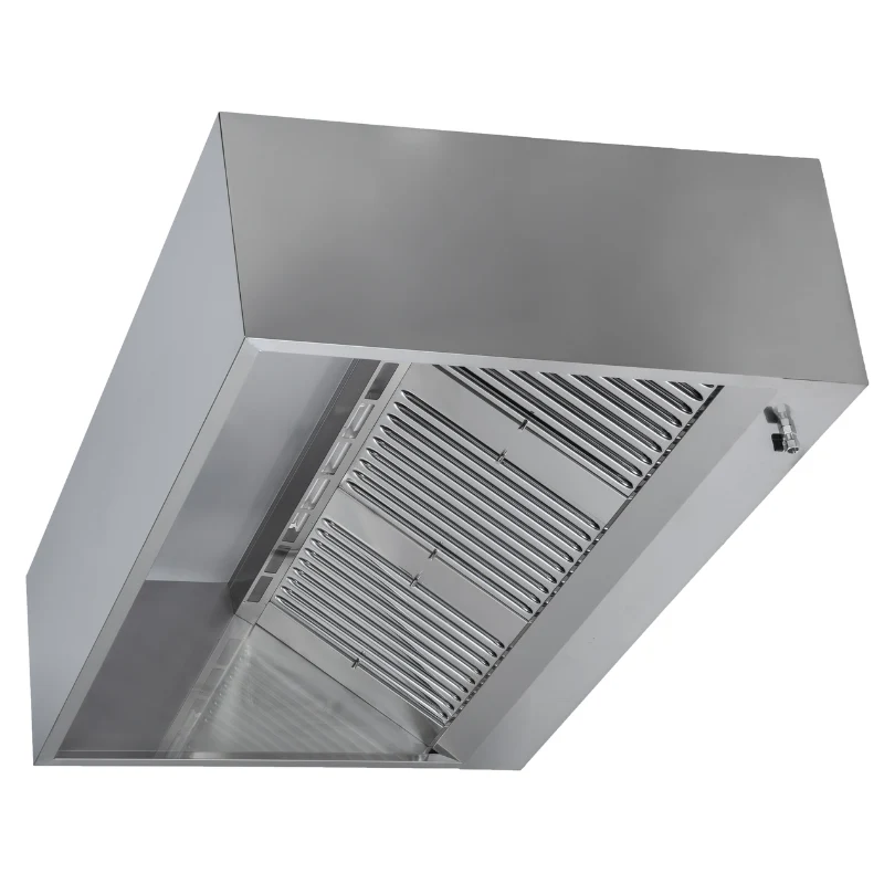 Hotte Cubique 900 avec Led et Sans Moteur - Longueur 2000