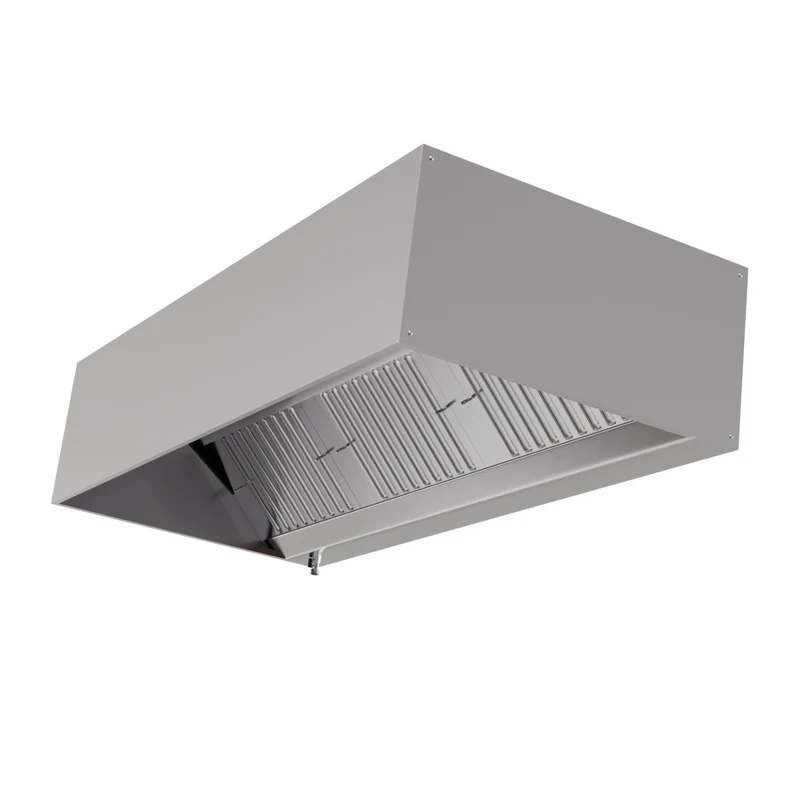 Hotte Cubique 900 avec Led et Sans Moteur - Longueur 1800