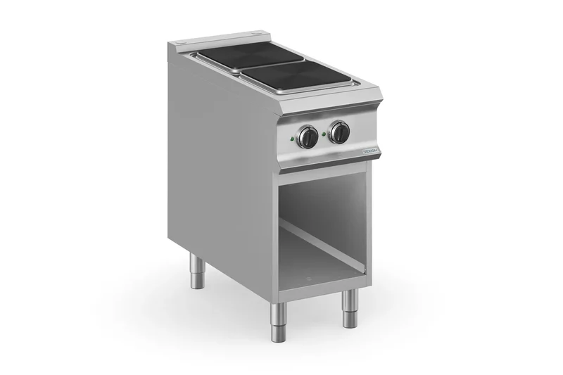 Cuisinière électrique Dexion Lux 980 - 40/90 - 2 plaques carrées - 6 kW