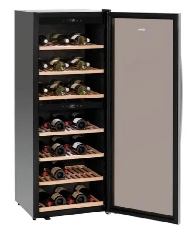 Armoire à vin Bartscher 2 zones, 126 bouteilles