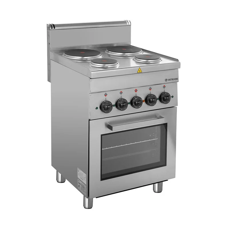 Cuisinière électrique Série 600 - 60/60 avec four électrique et grill électrique - 4 plaques de cuisson 11,7 kW