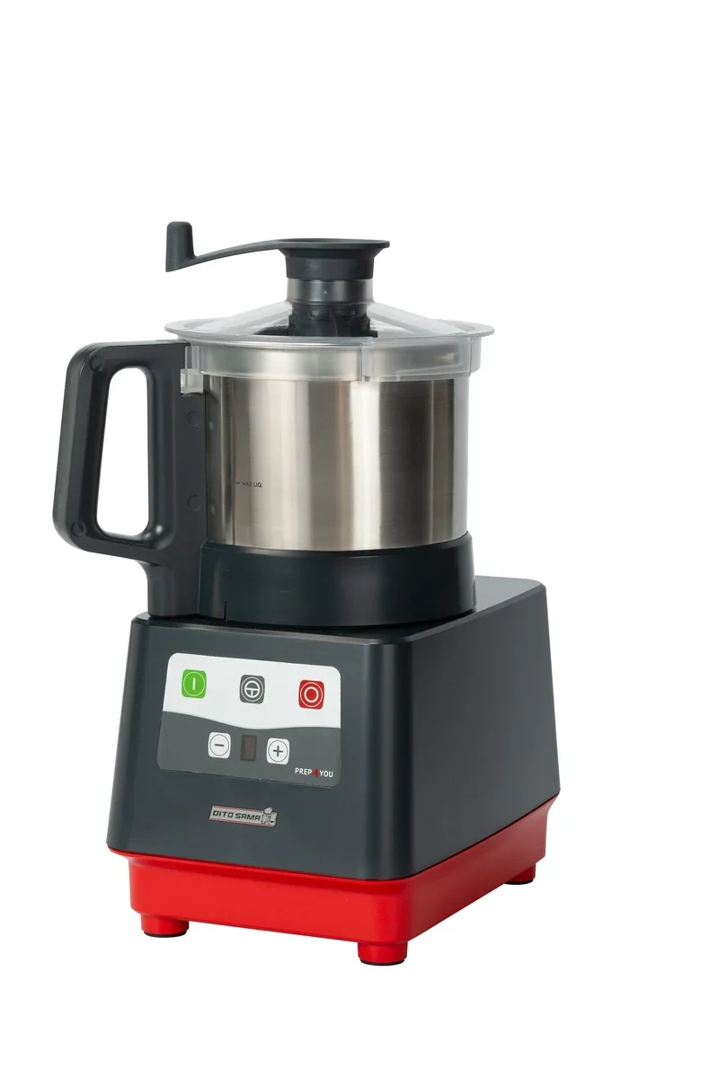 Dito Sama Prep4You cutter 3,6 l - vitesse variable 500 - 3600 tr/min, cuve en acier inoxydable, couteaux micro-dentés