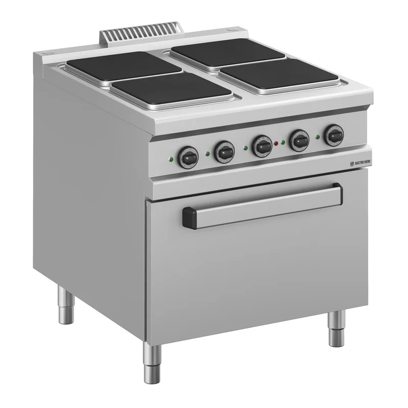 Cuisinière électrique Série 900 - 80/90 avec four électrique - 4 plaques carrées - 19 kW