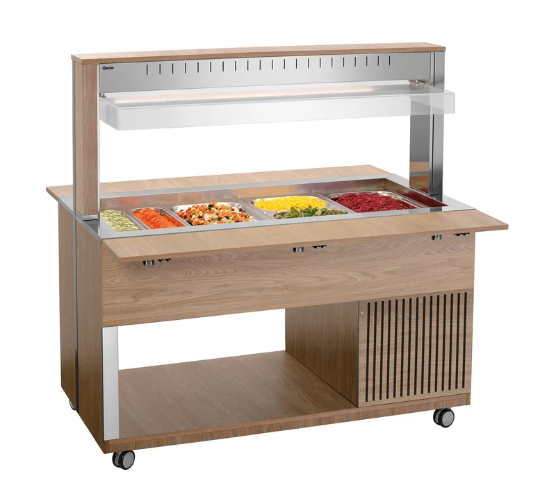 Chariot buffet réfrigéré bois orme 4 GN 1/1 K4110-200U – Bartscher
