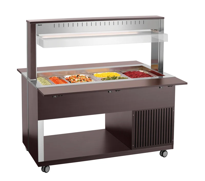 Chariot buffet réfrigéré bois 4 GN 1/1 K4110-200W – Bartscher