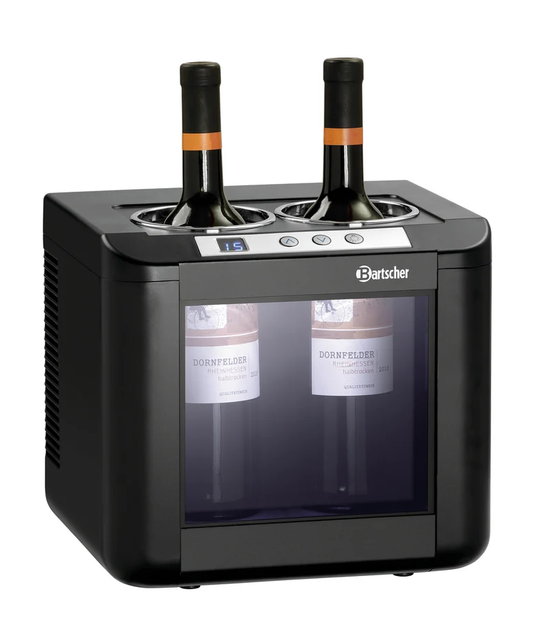 Refroidisseur à vin 2 bouteilles à LED – Bartscher 2FL-100