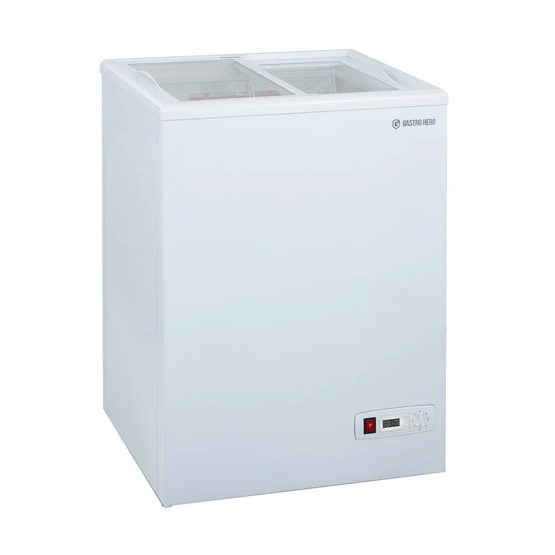 Congélateur coffre ECO 100 avec couvercle coulissant en verre