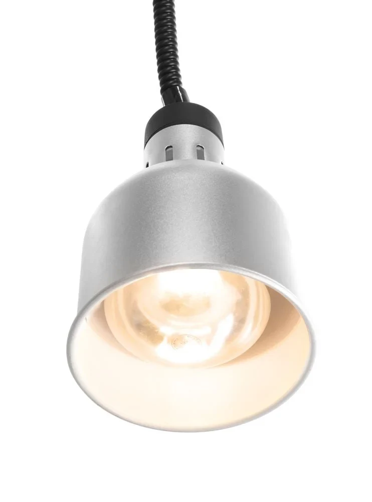 Lampe chauffante réglable en hauteur cylindre - Argent