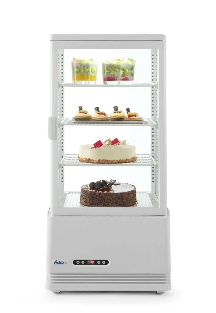 Vitrine de comptoir noire 78 l anti-buée hauteur 966 mm
