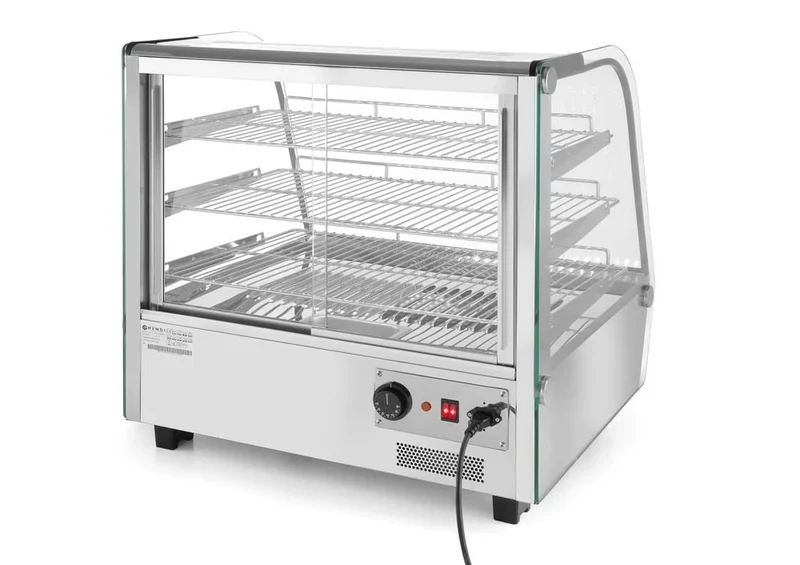 Vitrine chauffante avec 3 niveaux