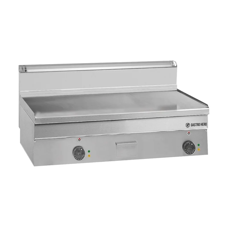 Plancha électrique Série 600 - 100/60 - lisse - modèle de table - 12,5 kW