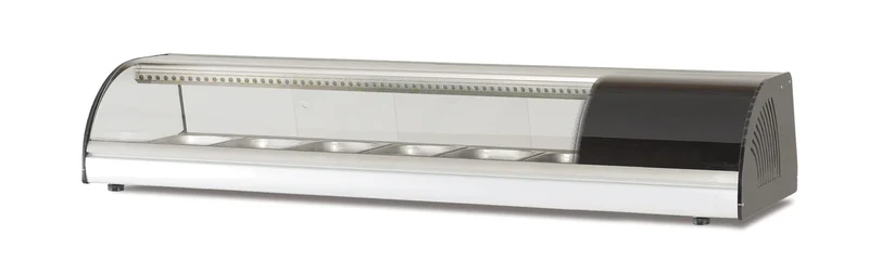 Vitrine à sushi PROFI 4x1/3 GN - vitre arrondie