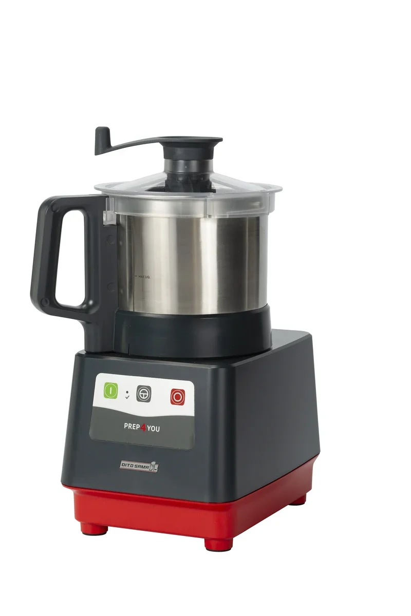 Dito Sama Prep4You cutter 3,6 l - 1 vitesse 1500 tr/min, cuve en acier inoxydable, couteaux micro-dentés