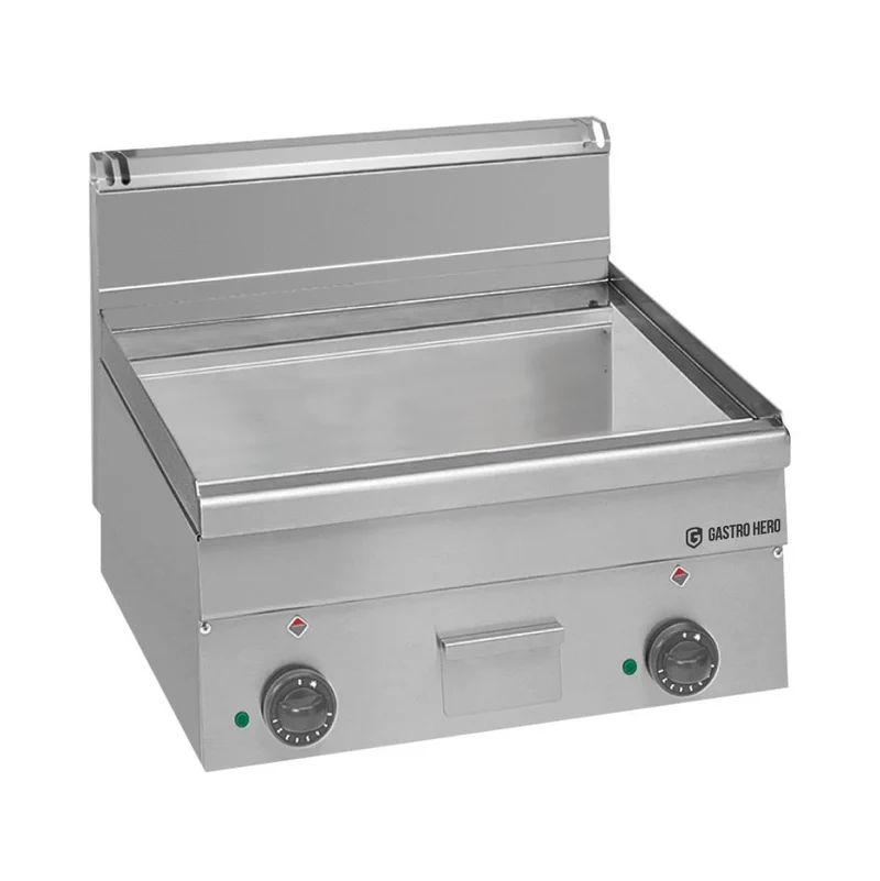 Plancha électrique Série 600 - 60/60 - lisse, chromée - modèle de table - 7,5 kW