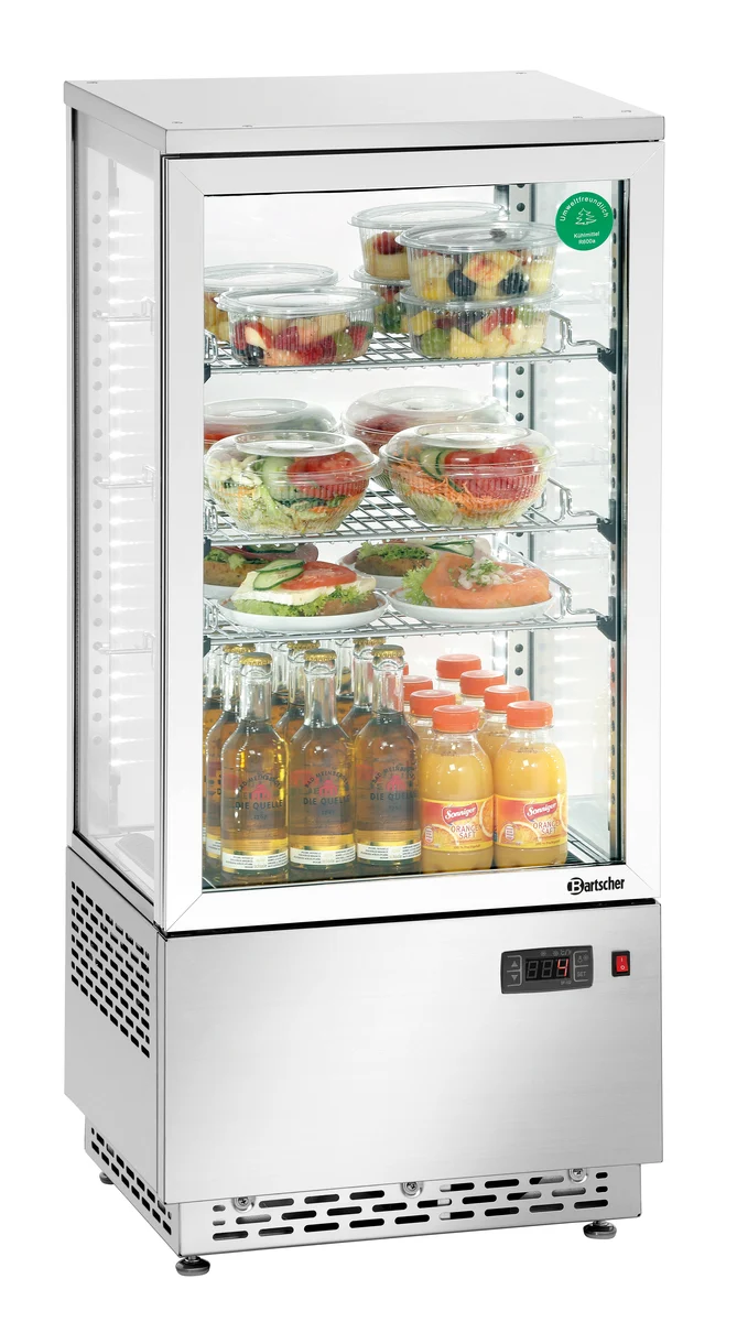 Vitrine réfrig. Mini 78L, inox A2CH