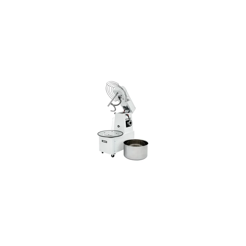 Pétrin à spirale tête relevable et cuve amovible 2 vitesses 25Kg