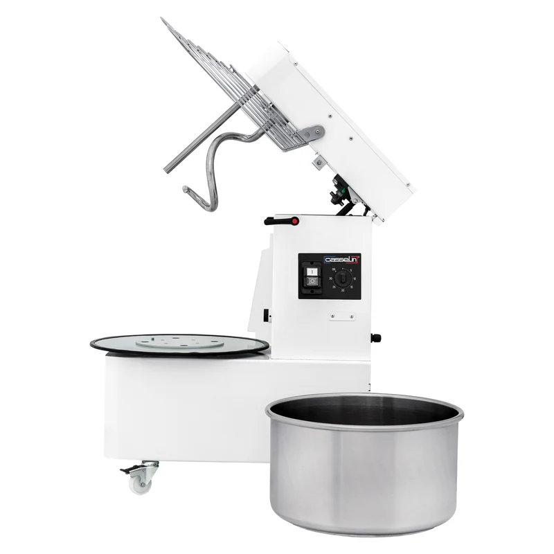 Pétrin à spirale tête relevable et cuve amovible 2 vitesses 12Kg