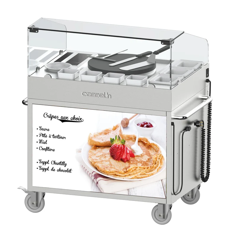 Chariot à crêpière 40 encastrée