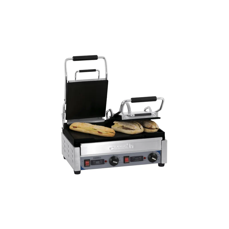 Grill Panini Double Premium Lisse - Lisse avec minuteur