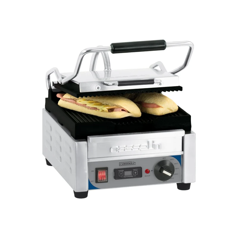 Grill Panini Petit Premium Rainurée - Rainurée avec minuteur
