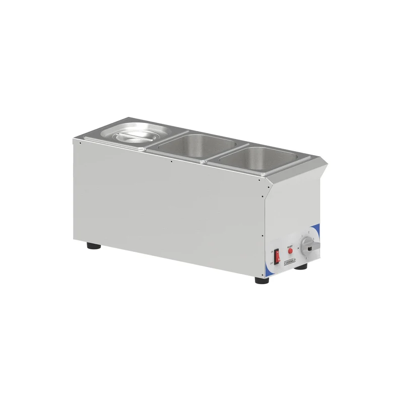 Bain-marie à sauce 3 x GN 1/6 compact