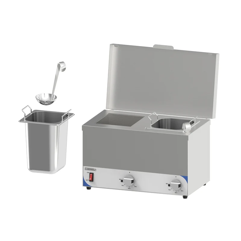 Bain-marie à sauce compact 2 cuves